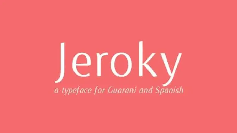 Jeroky Sans Serif font