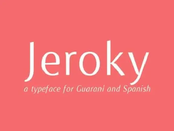 Jeroky Sans Serif font