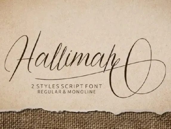 Hallimah Script font