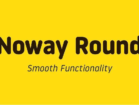 Noway Round Family font