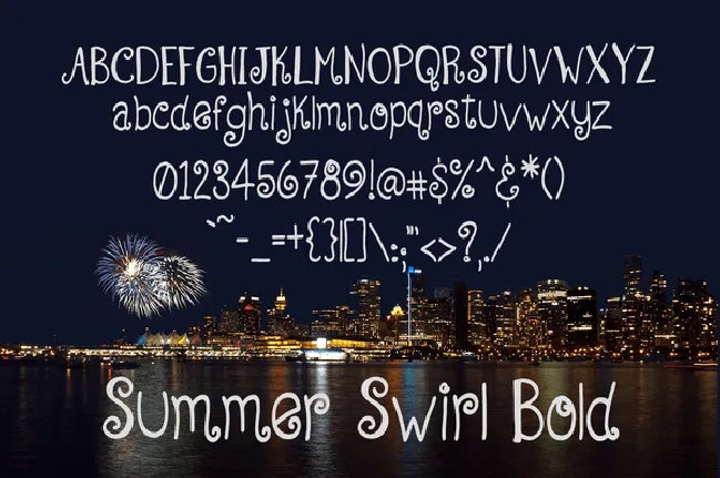 Summer Swirl font