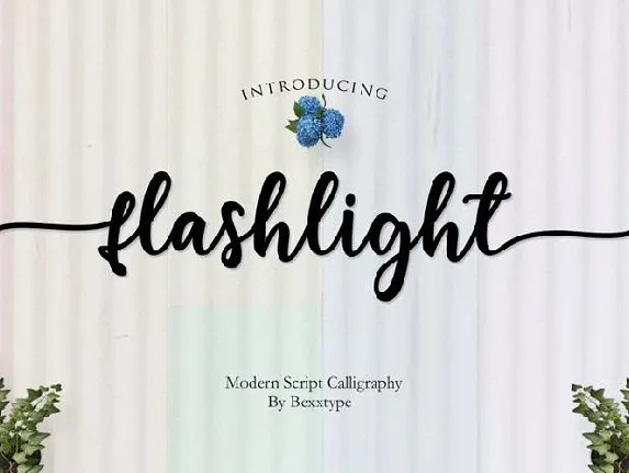 Flashlight font