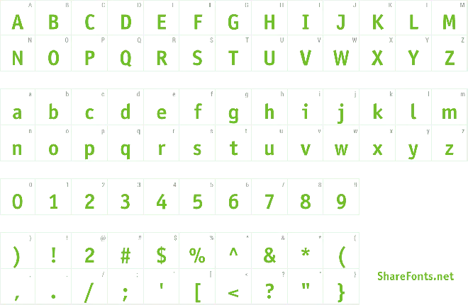 ITC Officina Sans font