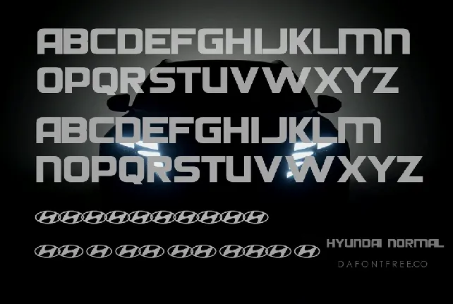 Hyundai font