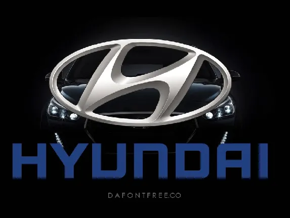 Hyundai font