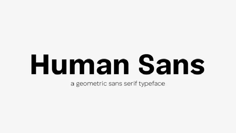 Human Sans font