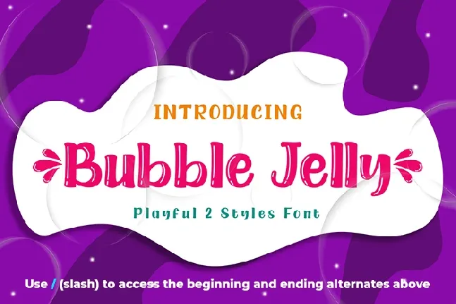 Bubble Jelly font