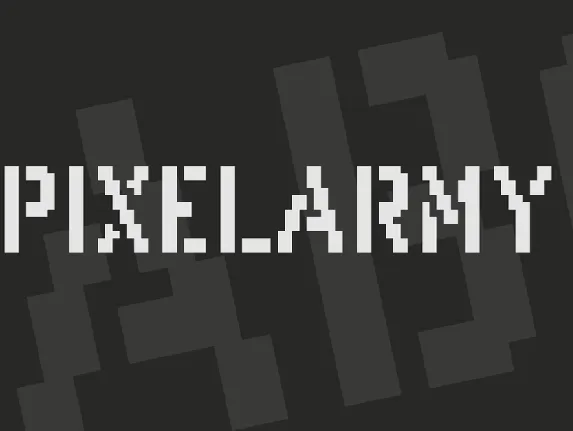 PixelArmy font