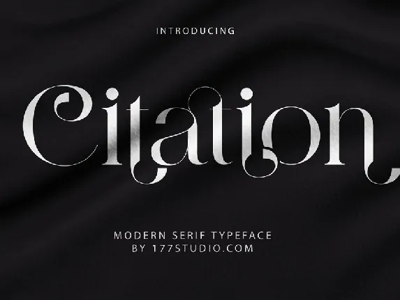 Citation font