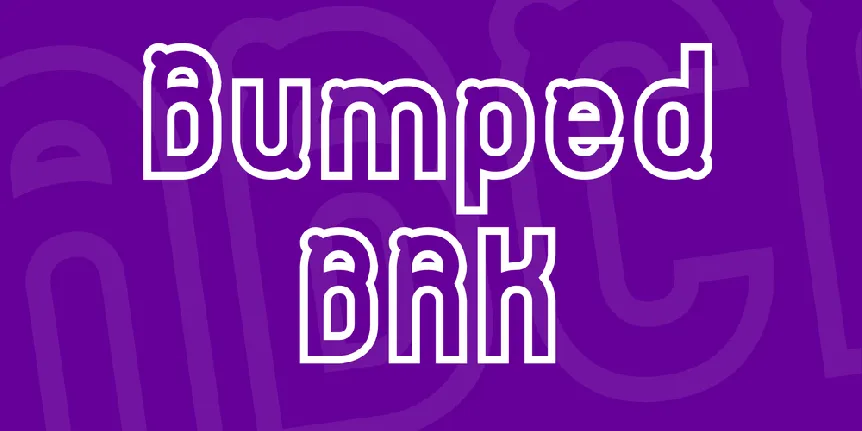 Bumped BRK font