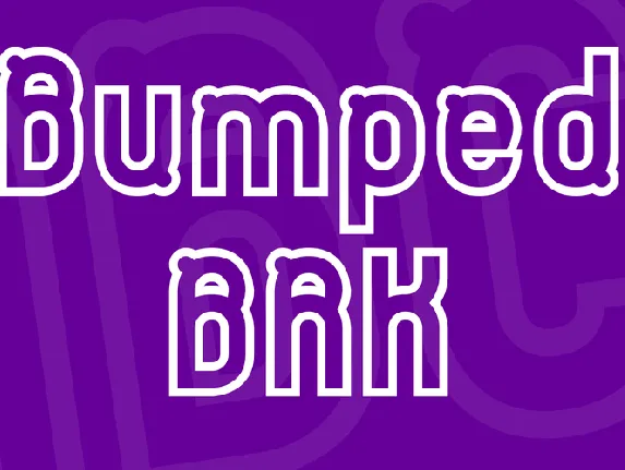 Bumped BRK font