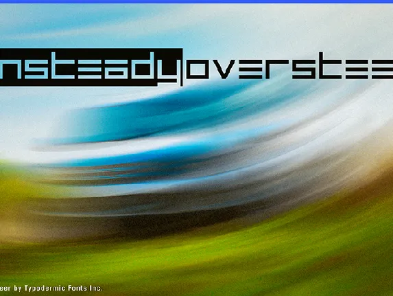 Unsteady Oversteer font