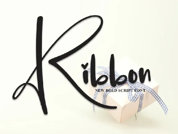 Ribbon Script font