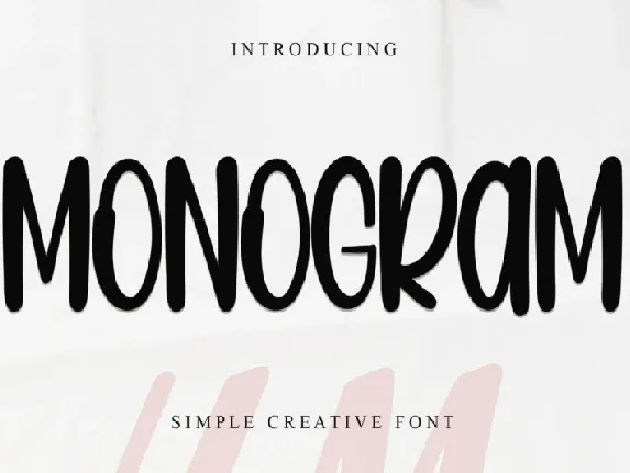 Monogram Typeface font