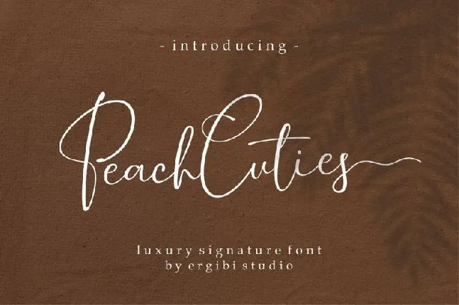 Peach Cuties Signature font