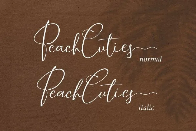 Peach Cuties Signature font