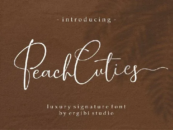 Peach Cuties Signature font