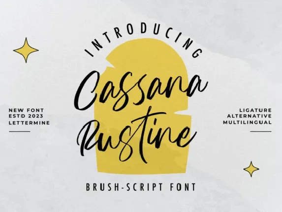 Cassana Rustin font