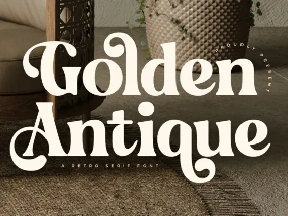 Golden Antique font