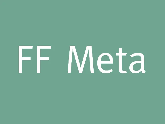 FF Meta font