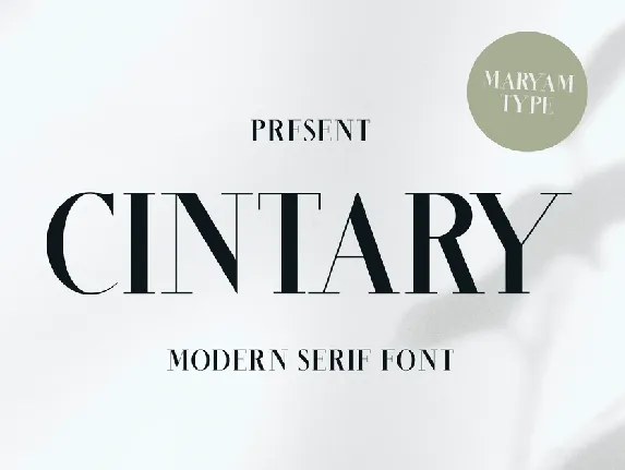 Cintary font