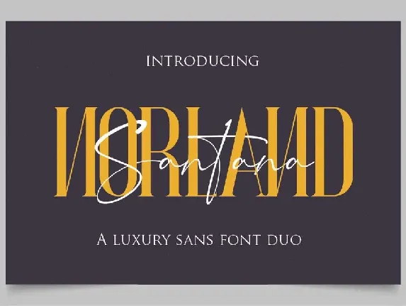 Norland Santana Duo font