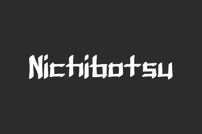 Nichibotsu Demo font