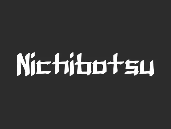 Nichibotsu Demo font