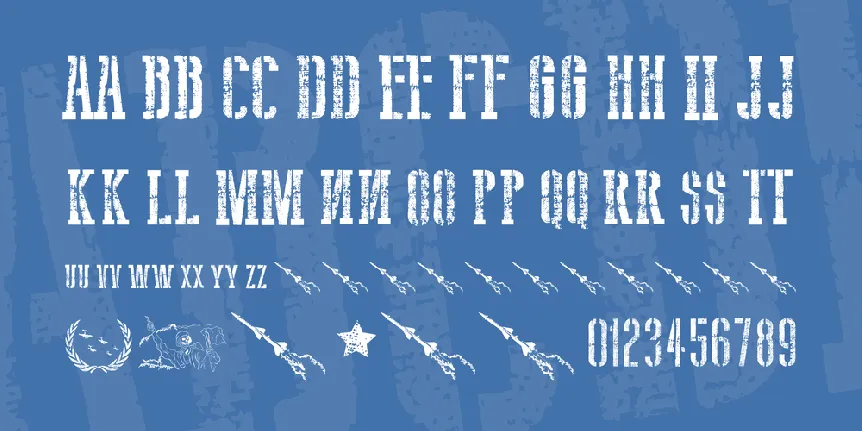 USSR Army font