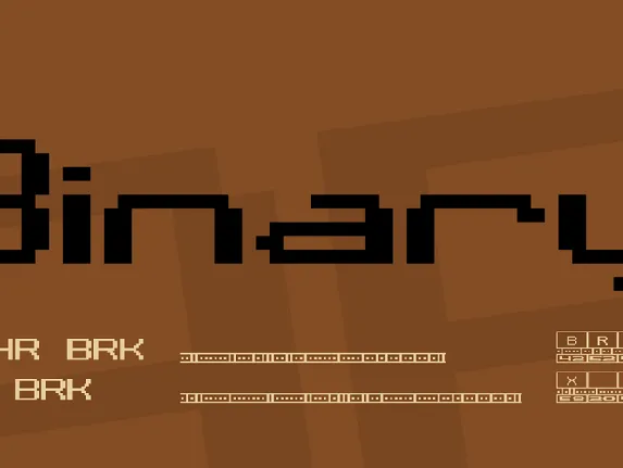 Binary font