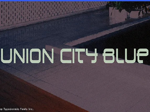 Union City Blue font