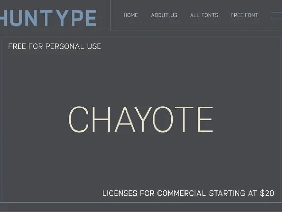 Chayote font