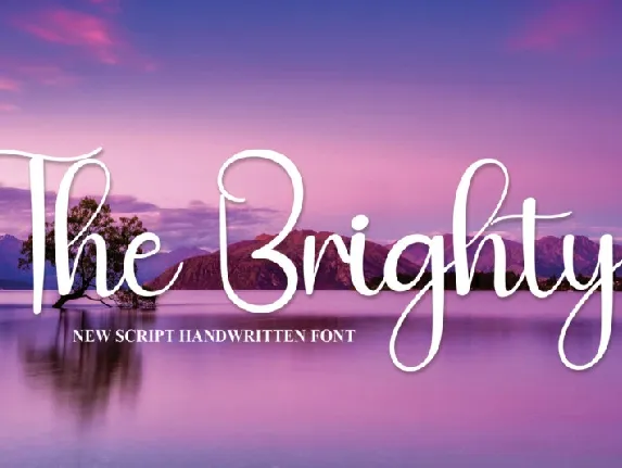 The Brighty Script font