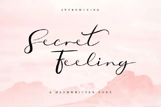 Secret Feeling Calligraphy font