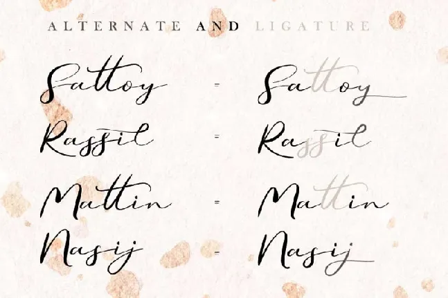 Secret Feeling Calligraphy font