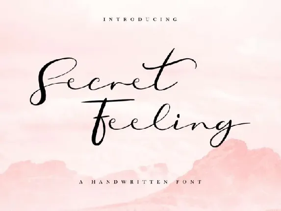 Secret Feeling Calligraphy font