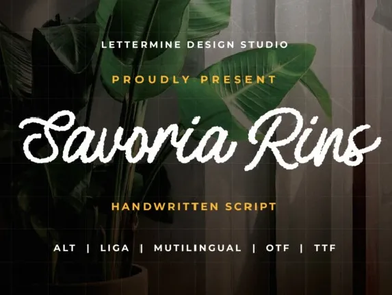 Savoria Rins font