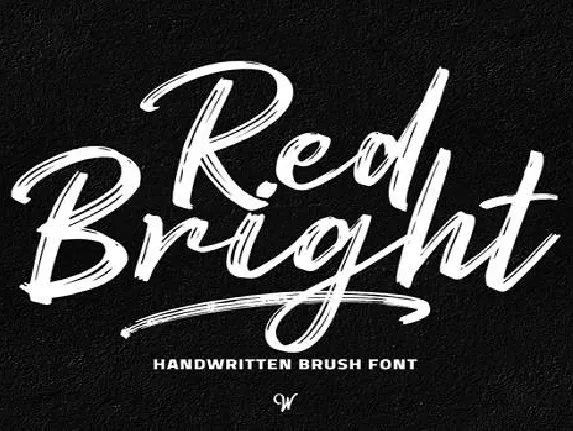 Red Bright font