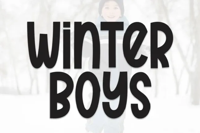 Winter Boys Display font