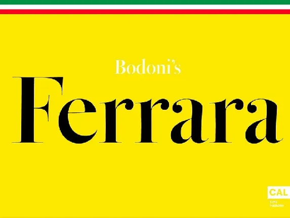 Bodoni Ferrara font