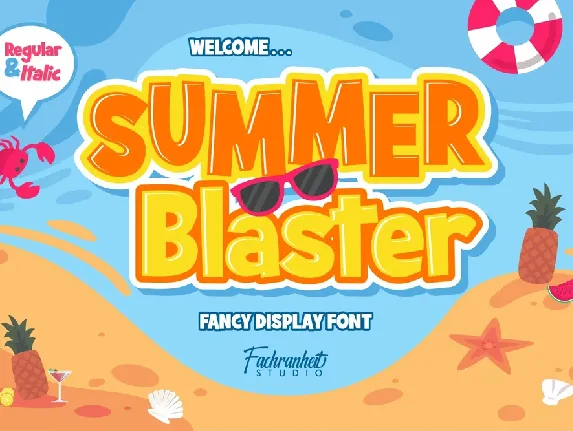 Summer Blaster Display font