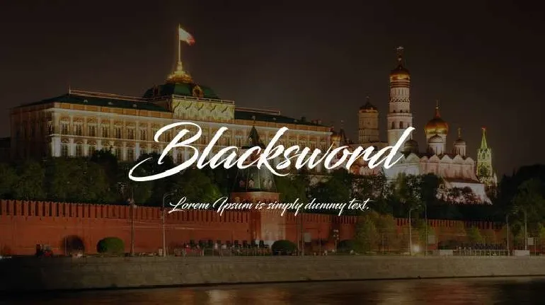 Blacksword font