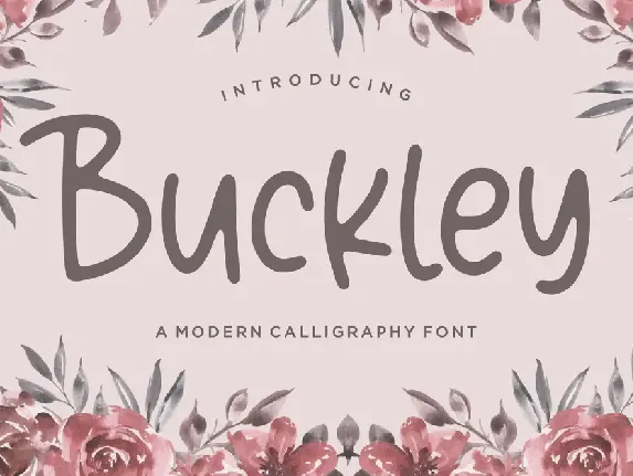 Buckley font