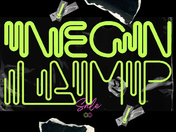 Neon Lamp Demo font