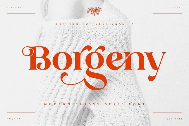 Borgeny font