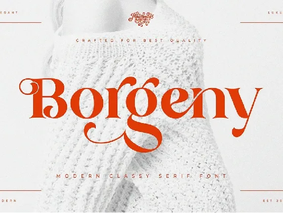 Borgeny font