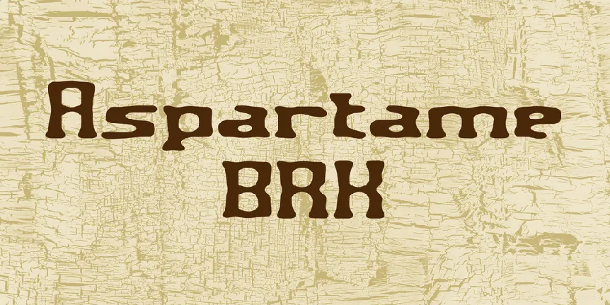 Aspartame BRK font