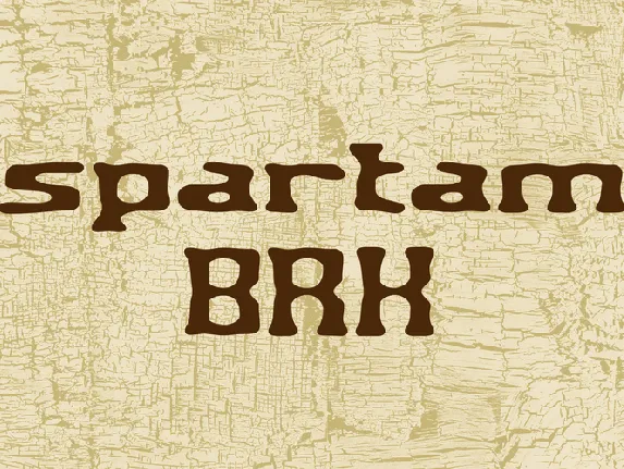 Aspartame BRK font