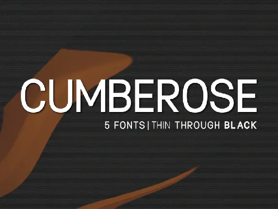 Cumberose font