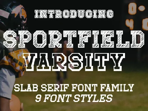 Sportfield Varsity font